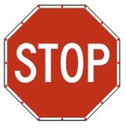 Figure of stop sign with LED Border Figure of stop sign with LED Border